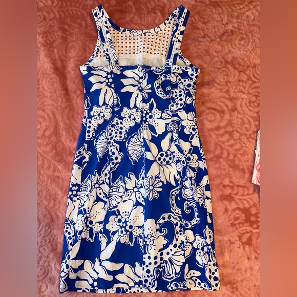 Lilly Pulitzer Blue and White Floral Dress - Picture 2 of 2